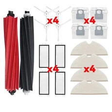 Roborock Q8 Max / Plus Pro 롤러 사이드 브러시 필터 먼지 봉투 로봇 진공 예비 부품, 09 Q8 18PCS SET