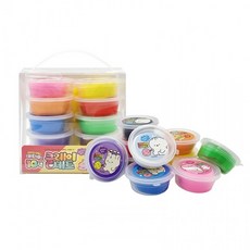 DUGNMARKT 아토스 10색 클레이 세트 알록달록 엄마표 미술 놀이 말랑 부드러운 창의력 두뇌발달 어린이 크리스마스, 상세페이지 참조, 1개