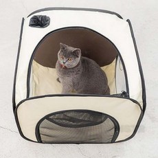 애완동물 목욕 건조 박스 접이식 강아지 고양이 샤워기, 1개, 그레이