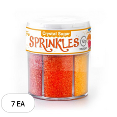 브레드가든 크리스탈 슈가 스프링클 6종 세트, 72g, 7개
