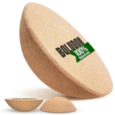 BOLUDON Surfin Board용 코르크 하프 볼 | Ø30cm 밸런스 트레이너 | 요가 피트니스 재활 필라테스 및 서핑 트레이닝을 위한 밸런스 보드 액세서리 |