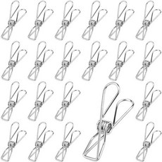 사용하기 편한 스텐 다용도 빨래집게 소품 주방 메탈 클립, 실버스텐, 10개