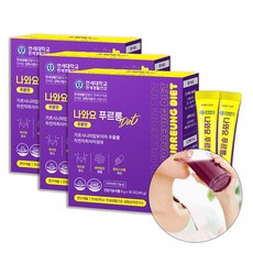 굿소일즈 나와요 푸르릉 가르시니아 차전자피 식이섬유 푸룬 분말 스틱 와이헬스 90포, 240g, 3세트