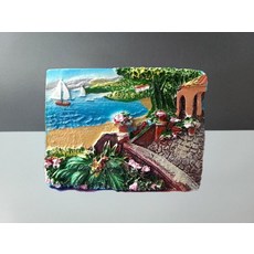 이집트기념품 이집트마그넷 현관문인테리어 냉장고자석 입체, 딥블루 인도 7.5 x 5cm