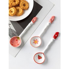 실리콘 볶음주걱 알뜰주걱 스텐 밥주걱 스쿠퍼, 13. 스트로베리