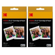 KODAK 코닥 미니샷 미니 3 레트로 카트리지 인화지 60매 3인치용, 1개