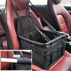 寵物車載墊 狗狗汽車安全座椅 防髒墊 車用神器, Pvc管加固款黑色,40*30*25cm, 1個