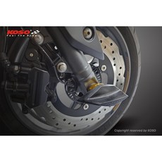 KOSO 定風翼防倒球 M10 M12 前叉防撞球 輪芯前輪前避震防摔球, 1個, 黑金 款