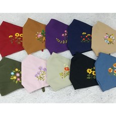미네끄네 인싸만드는 마스크 꽃자수마스크 입체면마스크 고급포장 선물, 레드, 1개입, 1개