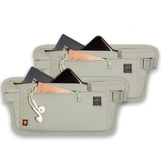 Lewis N. Clark 탠/탠 단일 사이즈 RFID 차단 머니 벨트 여행용 파우치 + 신용 카드 신분증 여권 홀더 여성 및 남성용