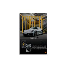 슈퍼카 스포츠카 액자 벽 장식 인테리어 레이싱 포스터, PS프레임 + 캔버스, 50x70, NPSC-5