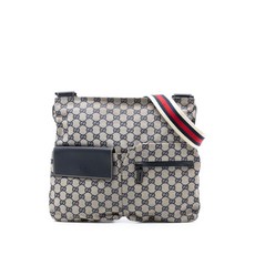 구찌 중고 2016-2026 GG Canvas Web Double Pocket crossbody bag