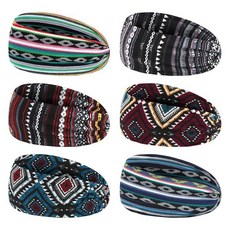 [ 1004985 ] 야리웨이 보헤미안 머리띠 여성용 스웨트 밴드 헤어 랩 헤드랩 헤드밴드 패션 넓고 두꺼운 운동 요가 신축성 있는 남성용 쿨링 러닝 스포츠 스웨트밴드