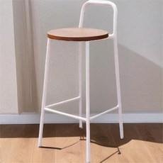 철제 홈바의자 바텐 카페 베란다 바체어 스툴 인테리어, 75 화이트