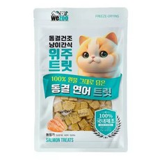 고양이영양식 연어 트릿 고양이 동결건조 국내제조 간식 20g X5개, 5개