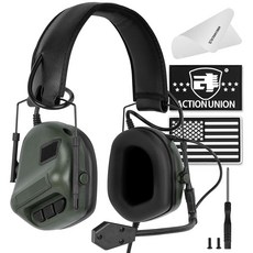 ECLATIS ACTION 온UNION 온 Tactical 헤드웨어 헤드셋 소음 감소 없음 블랙 291728, ACTIONUNION Tactical 헤드웨어 헤드셋, OD