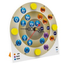 4인세트 화학 원소주기율표 시계만들기 실험키트 교구 과학 원리 도구