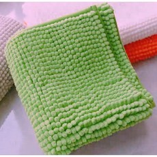 MUSE 家居 雪尼爾地墊 加厚吸水浴室地墊 防滑腳踏墊 25色可選, 草綠, 1個