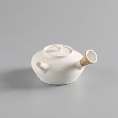 台灣出貨 煮茶壺 白泥薄胎砂銚壺 燒水壺 炭爐電熱爐電陶爐煮茶壺 功夫茶具, Q白泥小砂銚壺【350ml】