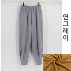 남자 계량 바지 한복 진그레이 사폭 물실크 와인레드