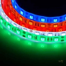 라망 12V용 플렉시블3칩 LED바 그린10cm 트렁크, 검정띠