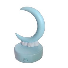 초승달 모양 조명 침실 인테리어 달모양 LED 무드, 하늘색