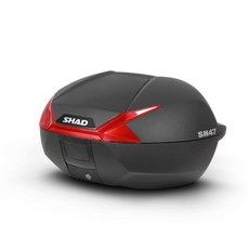 SHAD SH47 機車快拆可攜式行李箱 漢堡箱 重機專用, 空箱(無底座螺絲包)