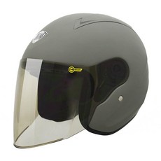 THH T500N 素色 3/4安全帽, 平光水泥灰,2XL(61-62), 詳見包裝