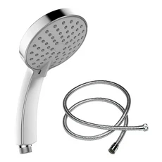 Citrus 多功能手持花灑 附1.5公尺軟管, 銀色, 1套