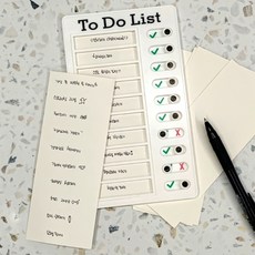 투두리스트 할일체크 보드 교체용 속지 스케줄 관리 계획표