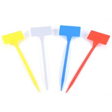 꺾임 칼라 식물 이름표 30cm 네임텍 나무푯말 메모 작물 꽃팻말 가드닝용품, 파랑