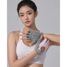 제이엔 여자 헬스장갑 웨이트 운동 반장갑, 핑크, 1개