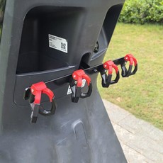 오토바이 더블 훅 러기지 행거 공구 없이 설치 드릴링 없음 앞 범퍼 가방 홀더 일상 필수품 보관용, 1