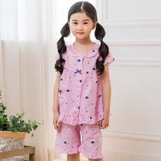 童款海洋主題印花睡衣套裝