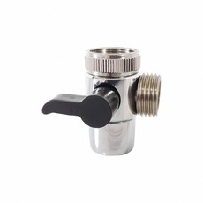 蝴蝶衛浴 2合1分水器 轉換器 分水開關 洗碗機轉接頭, 【B櫃115】分水器+轉接頭, 銅