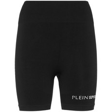 플레인스포츠 로고 프린트 사이클링 쇼츠