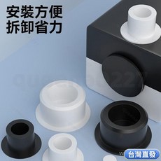 嚴選好物 堵孔堵洞神器橡膠堵頭T型橡膠塞耐高溫矽膠塞子堵頭防塵防撞孔塞 ENFY, T-41.3mm（適合40.3孔徑）,黑色（2只）, 1個