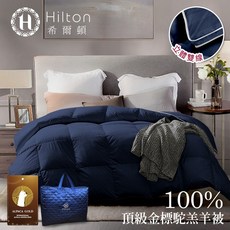 Hilton希爾頓 VIP貴賓系列 立體雙線頂級金標駝羔羊被 3.2kg