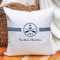 맞춤형 보트 이름 예술적인 베개 커버 해상 장식 앵커 정교한 쿠션 케이스 요트 홈 비치 하우스 선물 218539, 40X40CM, LK240728000099