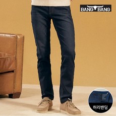 뱅뱅 남성 폴라플리스 기모본딩 데님 네이비_P332676411 211218