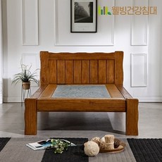 웰빙건강침대 [웰빙건강침대] 사나래 슈퍼싱글 청맥반석 돌침대 SS, 네츄럴