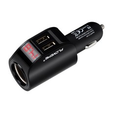 평화자동차 시거잭 고속 충전기 3포트 USB, 3구, 1개