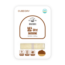 큐브데이 밤 큐브 (고운 입자 초기 중기 후기) 다진 야채 채소 무스 토핑 죽, 90g, 1개