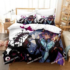 애니메이션 화장실에 묶인 하나코군 침구 프린트 이불 커버 시트 베개 풀 퀸 킹 사이즈, 9. 5