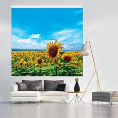 [아르테홈] 실사 암막롤스크린 (동물1 핑크고래)