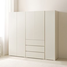 [케이컴퍼니본사] LPM 이음 푸시2000장롱세트DDC(긴문장+400도어옷장+3서랍옷장), 이불장+400도어옷장+3서랍장, 화이트