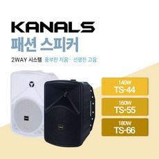 카날스 패션 스피커 2-WAY 시스템 TS-44 140W / TS-55 160W / TS-66 180W, 02. TS-44 화이트, 01. 낱개 1개