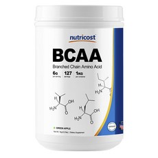 nutricost BCAA綠色蘋果, 1kg, 1罐