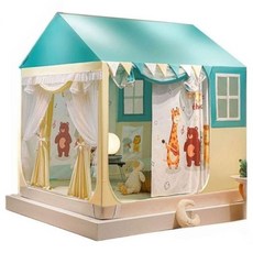 텐트 2층침대 벙커침대 로리 난방텐트 제외 포니 커튼 암막 놀이 1.2m 캐노피, 1.2m 침대 (1.2x2.0m), H. 새 숲 파티 (커튼 미포함)