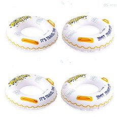 어린이튜브 두둠한부유도구 교육용수영튜브 하얀색 안전용 튜뷰 100cm 59000EA 1EA, 본상품